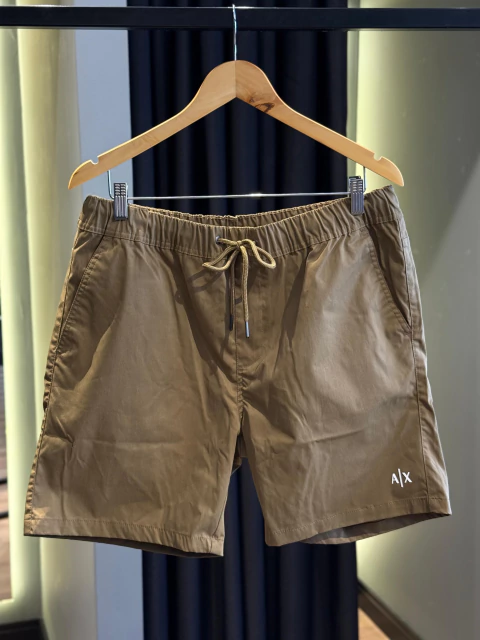 Bermuda Sarja Armani A|X - Marrom - comprar online