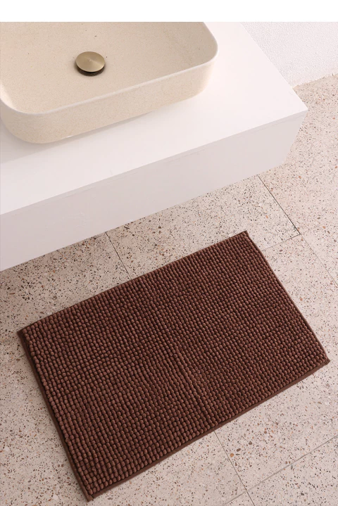 Alfombra de Baño Shaggy Marrón - comprar online