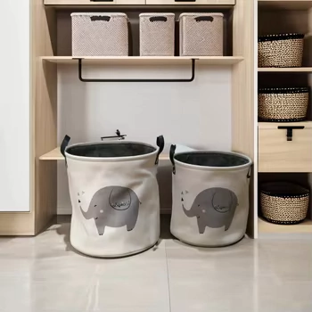 Cesto Blanco con Manija Elefante - comprar online