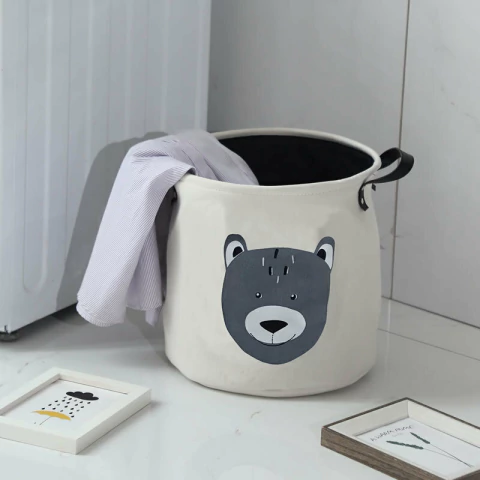 Cesto Blanco con Manija Osito - comprar online