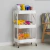 Carrito Auxiliar Plegable Blanco Acero con Rueditas - Rufam deco