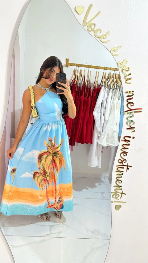 Vestido Sky (Azul) - comprar online