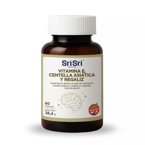 Suplemento para ayuda de la memoria y concentración con vitamina E