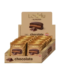 Laddu Alfajor Chocolate Sin TACC Caja x12unidades