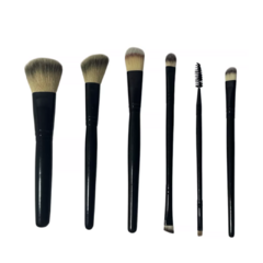 Set X6 Pinceles Brochas Kabuki Con Estuche Classic Base Ojos - comprar online