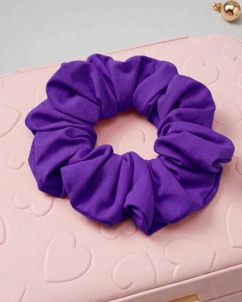 SCRUNCHIE VIOLETA -MICROFIBRA