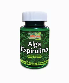 ALGA ESPIRULINA - FRASCO C/60 CAPSULAS