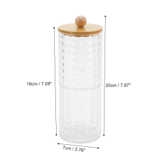 Organizador Doble Pads y hisopos tapa Bambu - comprar online