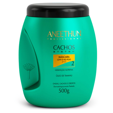 Máscara Low Poo Cachos System Aneethun