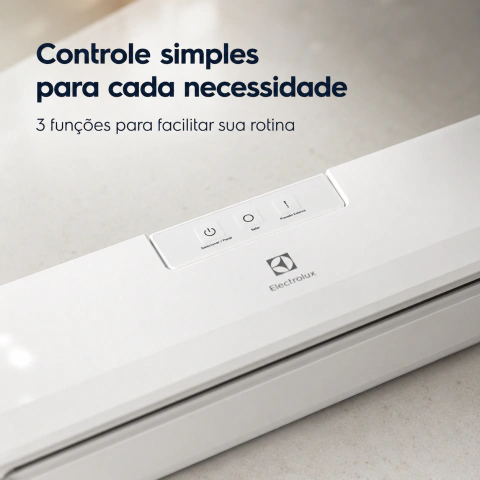 Seladora a Vácuo Electrolux 127V Portátil 3 Funções 80W Branca com 10 Sacos para Conservar Alimentos