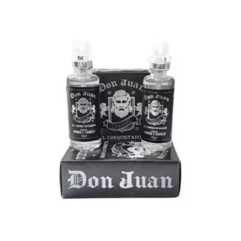 Kit 02 Perfumes Barba E Cabelo Don Juan 15ml