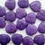 DIJE CORAZON AGATA VIOLETA 26 MM - comprar online