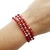 KIT PARA ARMAR 3 PULSERAS ELASTIZADAS ROJO