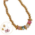KIT ARMADO PULSERA DE ACERO DORADO Y PIEDRAS NATURALES