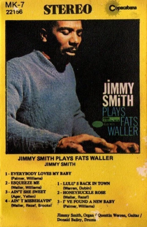 FITA K7 (CASSETE) JIMMY SMITH - SMITH PLAYS FATS WALLER