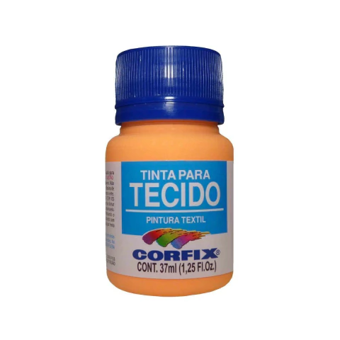 Tinta para Tecido Fosca Corfix 345 Salmao 37ml
