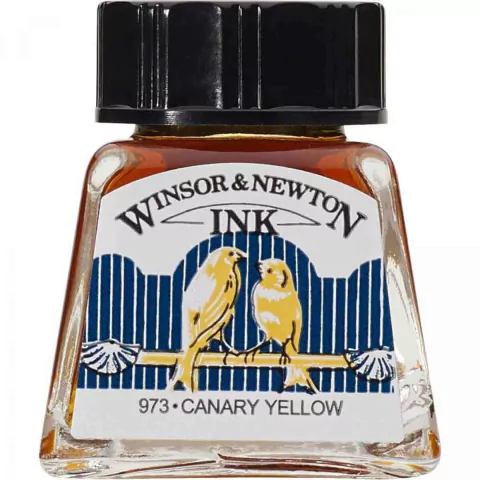Tinta para Desenho Winsor & Newton Canary Yellow 14ml