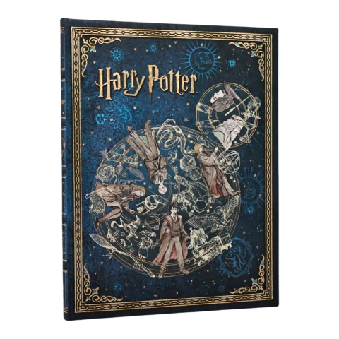 Caderneta Paperblanks Ultra 23x18cm Capa Dura Pautado - Harry Potter Legends of Hogwarts