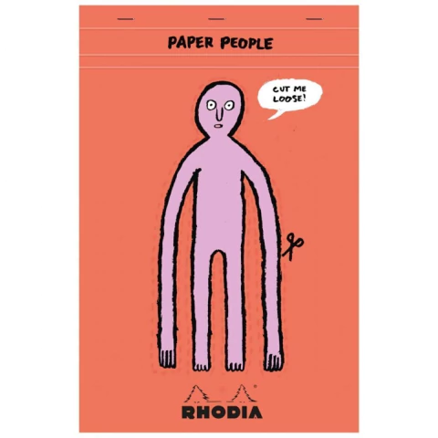 Bloco Rhodia Edicao 90 anos & Paper People Quadriculado 20,8x31,6cm 80 Folhas