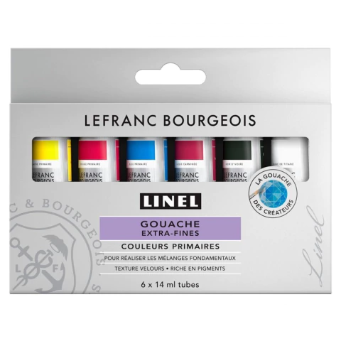 Tinta Guache Linel Lefranc Bourgeois Com 6 Cores 14ml