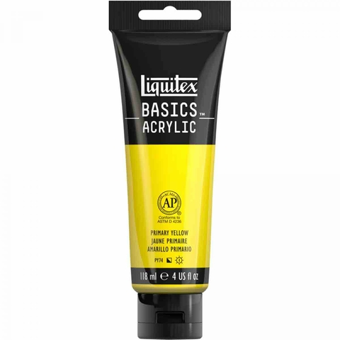 Tinta Acrilica Liquitex Basics 410 Primary Yellow 118ml