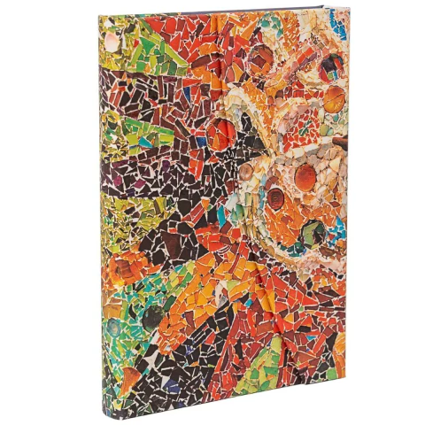 Caderneta Paperblanks Midi 18x12cm Capa Dura Pautado - Gaudis Sun