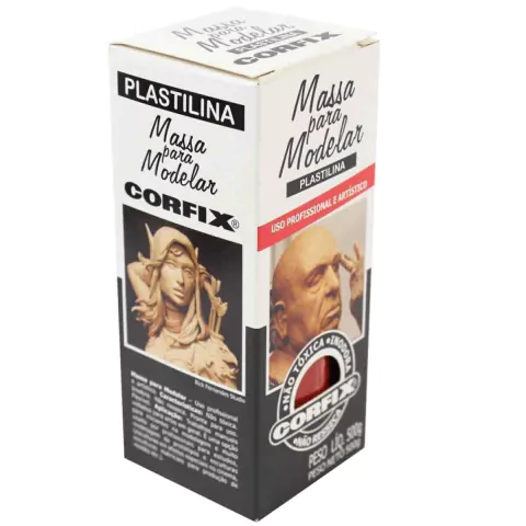 Massa Plastilina Corfix 317 Terra Siena Quiemada 500g
