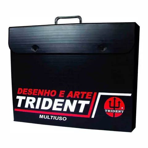Pasta Portifolio A3+ Preta Trident