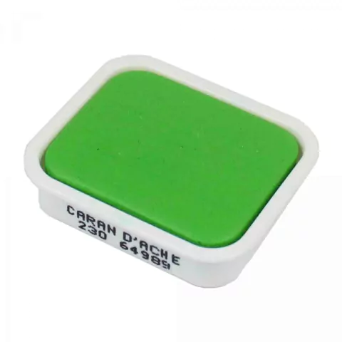 Tinta Guache Carand'Ache Studio Pastilha 230 Light Green