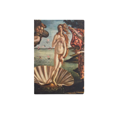 Caderneta Folk Books Journal 13,5x20cm Capa Flexivel Pautada - O Nascimento de Venus