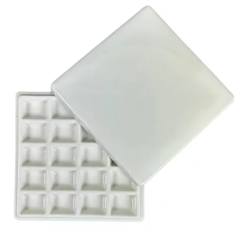 Gode de Ceramica com Tampa 20 Cavidades 12X12cm