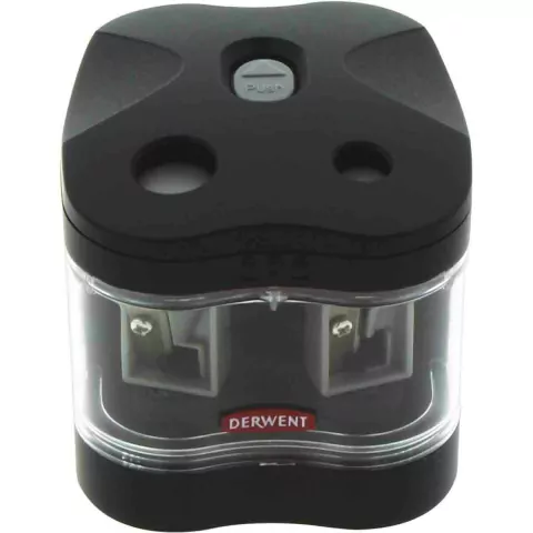 Apontador a Pilha Derwent 2 Furos com Deposito