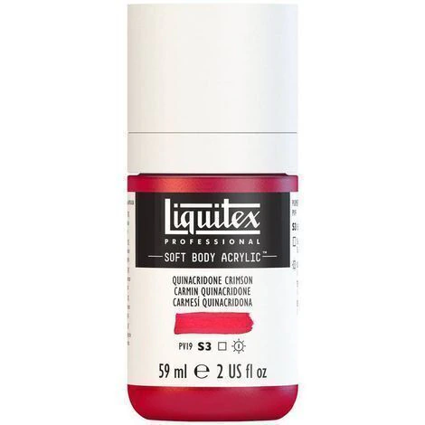 Tinta Acrilica Liquitex Soft Body 59ml S3 Quinacridone Crimson