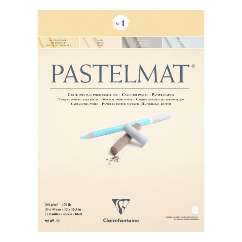 Bloco Pastelmat 30X40cm 360g Modelo N°1 Clairefontaine 12 Fl
