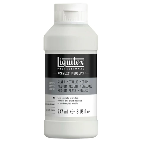 Medium Metalico Silver Metallic Liquitex 237ml