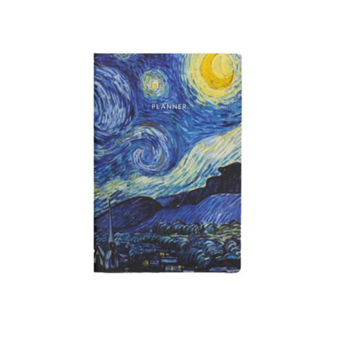 Planner Folk Books A Temporal 13,5x20cm Capa Flexivel - Noite Estrelada