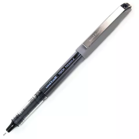 Caneta Roller Ball Uni-Ball Vision Needle 0.7mm Preto UB-187
