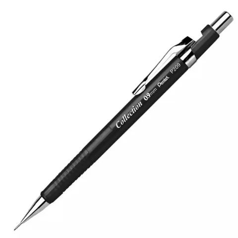 Lapiseira Tecnica Pentel P209 0.9mm Preto Fosco