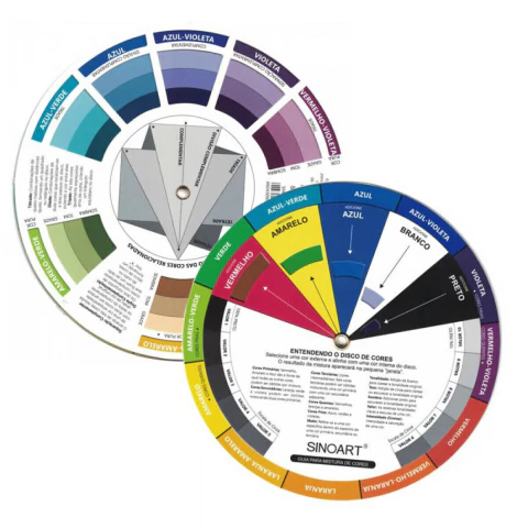 Circulo Cromatico Cores Pequeno 13cm Portugues