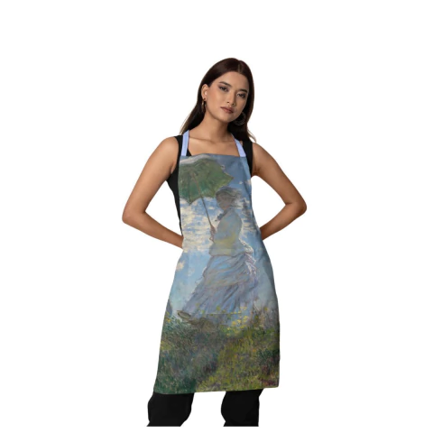 Avental Oxford Uso Arte Claude Monet - A Mulher de Guarda Sol