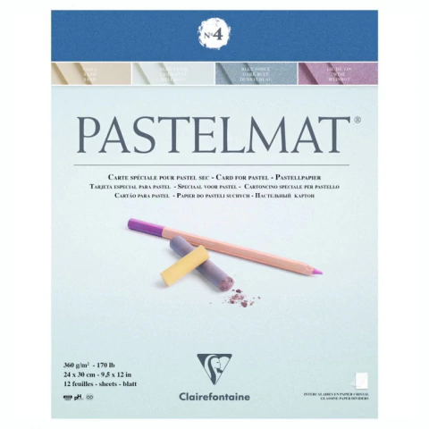 Bloco Pastelmat 24X30cm 360g Modelo N°4 Clairefontaine 12 Fl