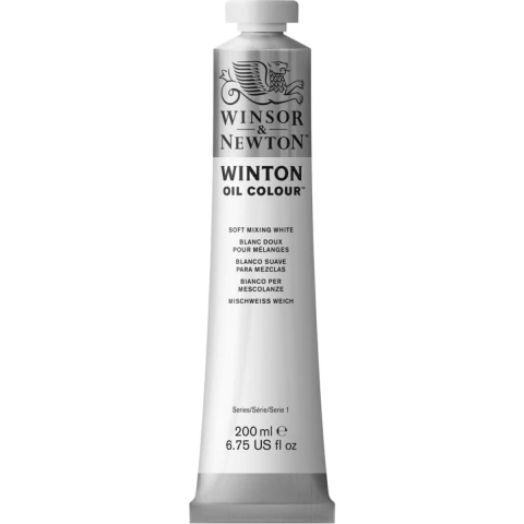 Tinta Oleo Winton Winsor & Newton 415 Soft Mixing White 200ml