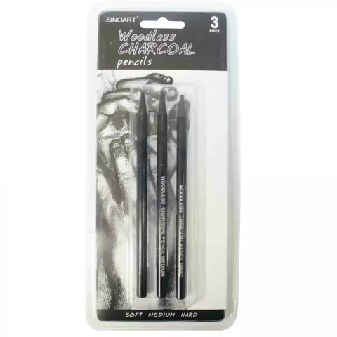 Lapis Carvao Integral Sinoart com 3 Unidades