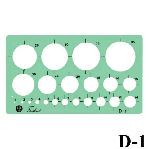 Gabarito Circulografo D-01 Trident