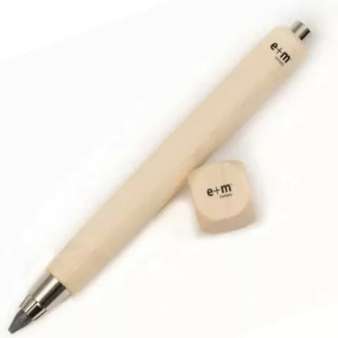 Lapiseira E+M Germany 5.6mm Workman Long + Apontador Cubo Natural