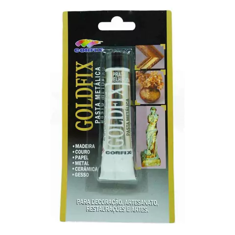 Pasta Metalica Goldfix Corfix 243 Prata Envelhecida 20ml