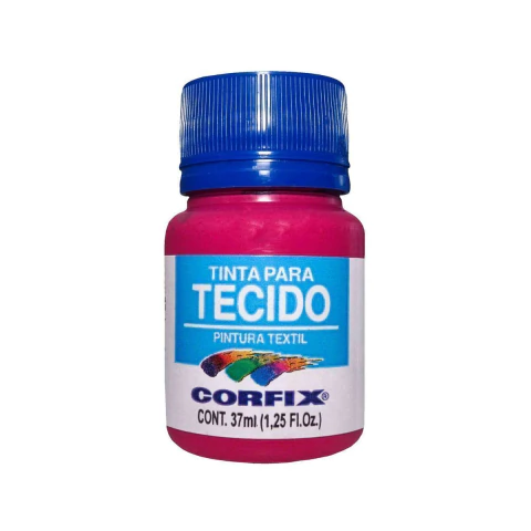 Tinta para Tecido Fosca Corfix 338 Rosa Escuro 37ml