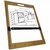 Prancheta Portatil c/ Regua Paralela e Bolsa Trident MDF A3 45x56cm