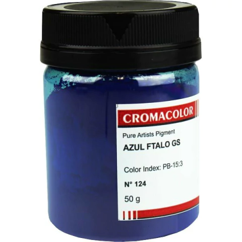 Pigmento Artistico Puro Cromacolor 124 Azul Ftalo GS