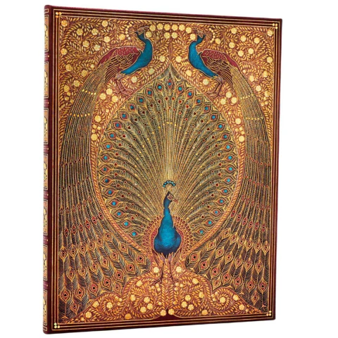 Caderneta Paperblanks Midi 18x12cm Capa Dura Pautado - Hafizs Peacocks
